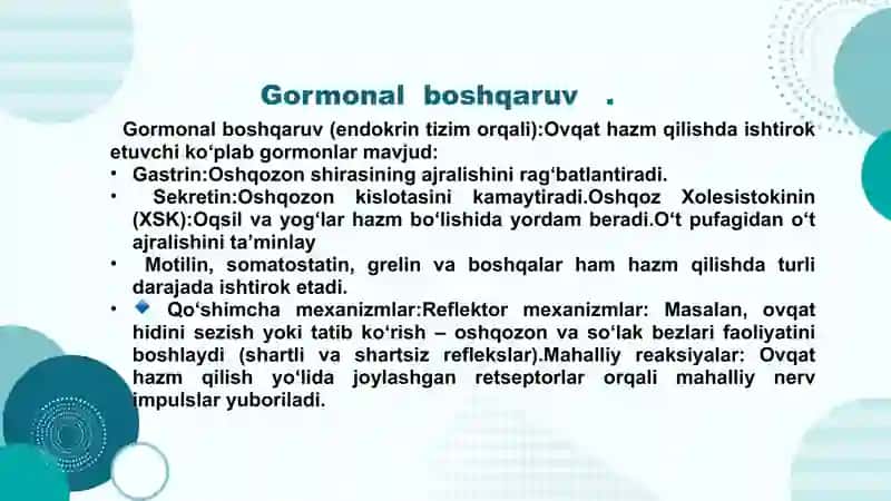 Hazm qilish tizimi patofiziologiyasi 3