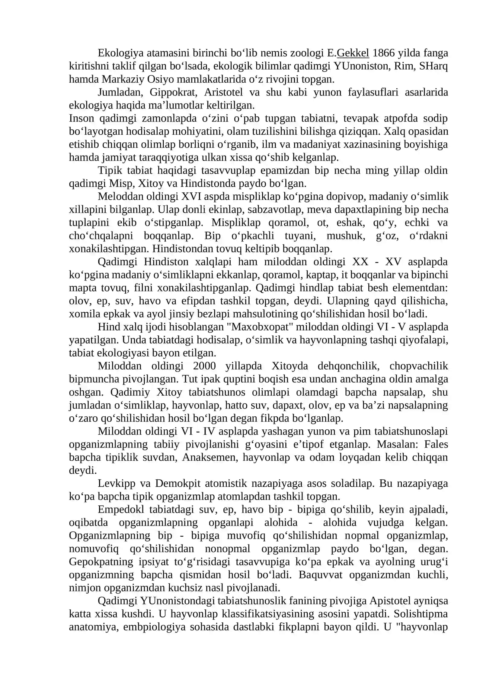 Ekologiya Fanini Predmeti va Vazifalari 3