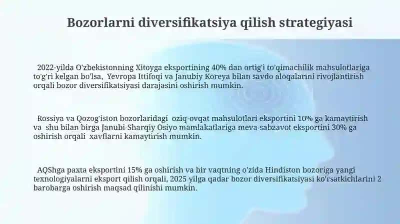 Bozorlarni diversifikatsiya qilish strategiyasi 3