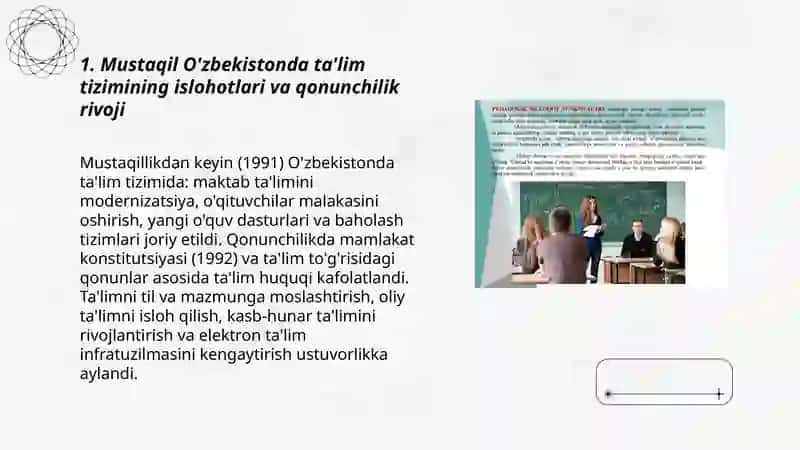 Mustaqil o'zbekistonda ta'lim va pedagogik fikr taraqqiyoti 3