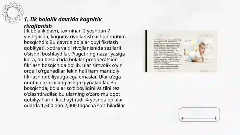 Ilk bolalik davrida oʻz-oʻzini anglashning rivojlanishi va 3 yosh inqirozi 3