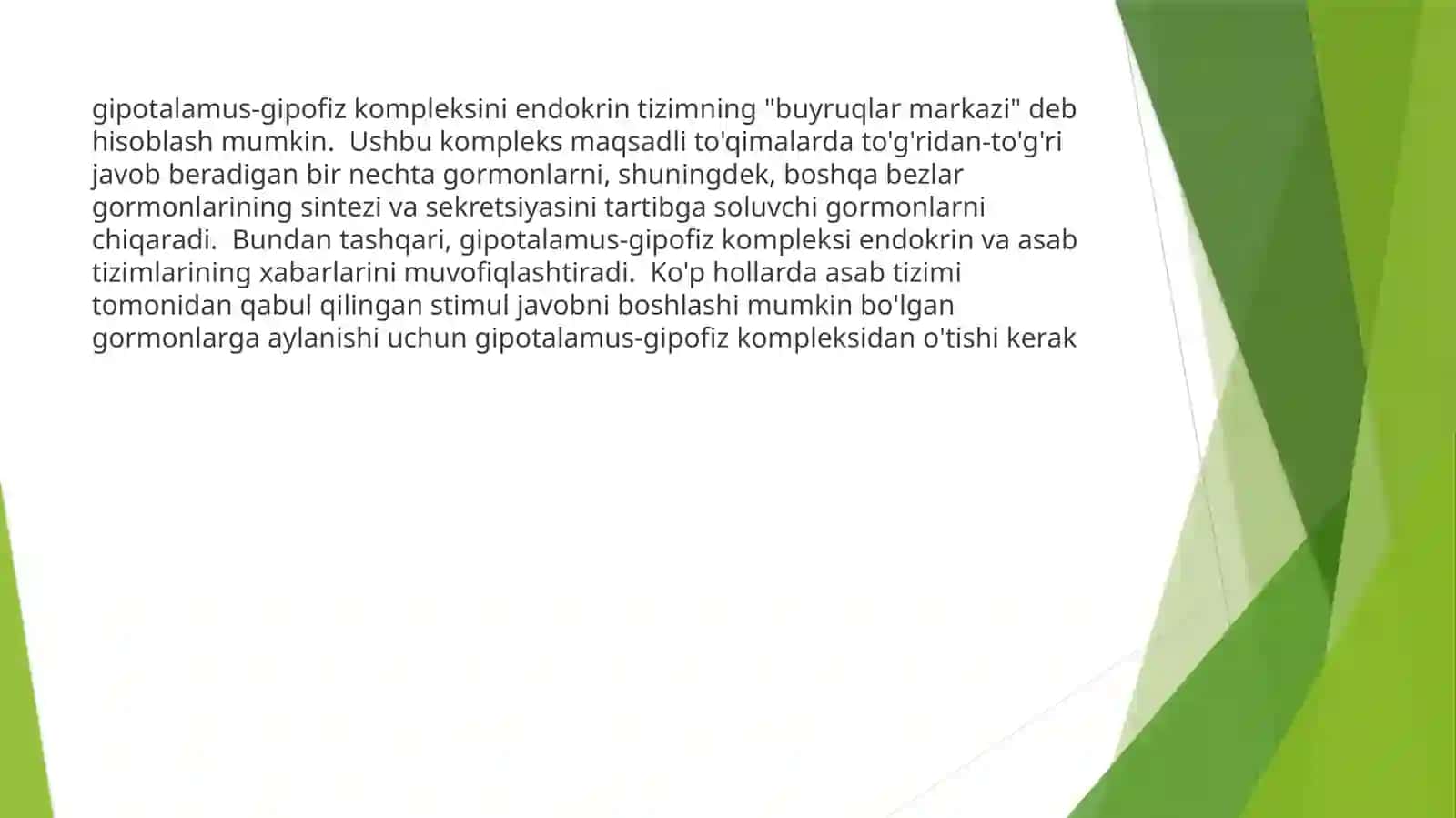 Ichki sekretsiya bezlari fiziologiyasi.Gipptalo-gipofizar tizim,qalqonsimon bez va qalqonsimon oldi bezlari fiziologiyasi 3