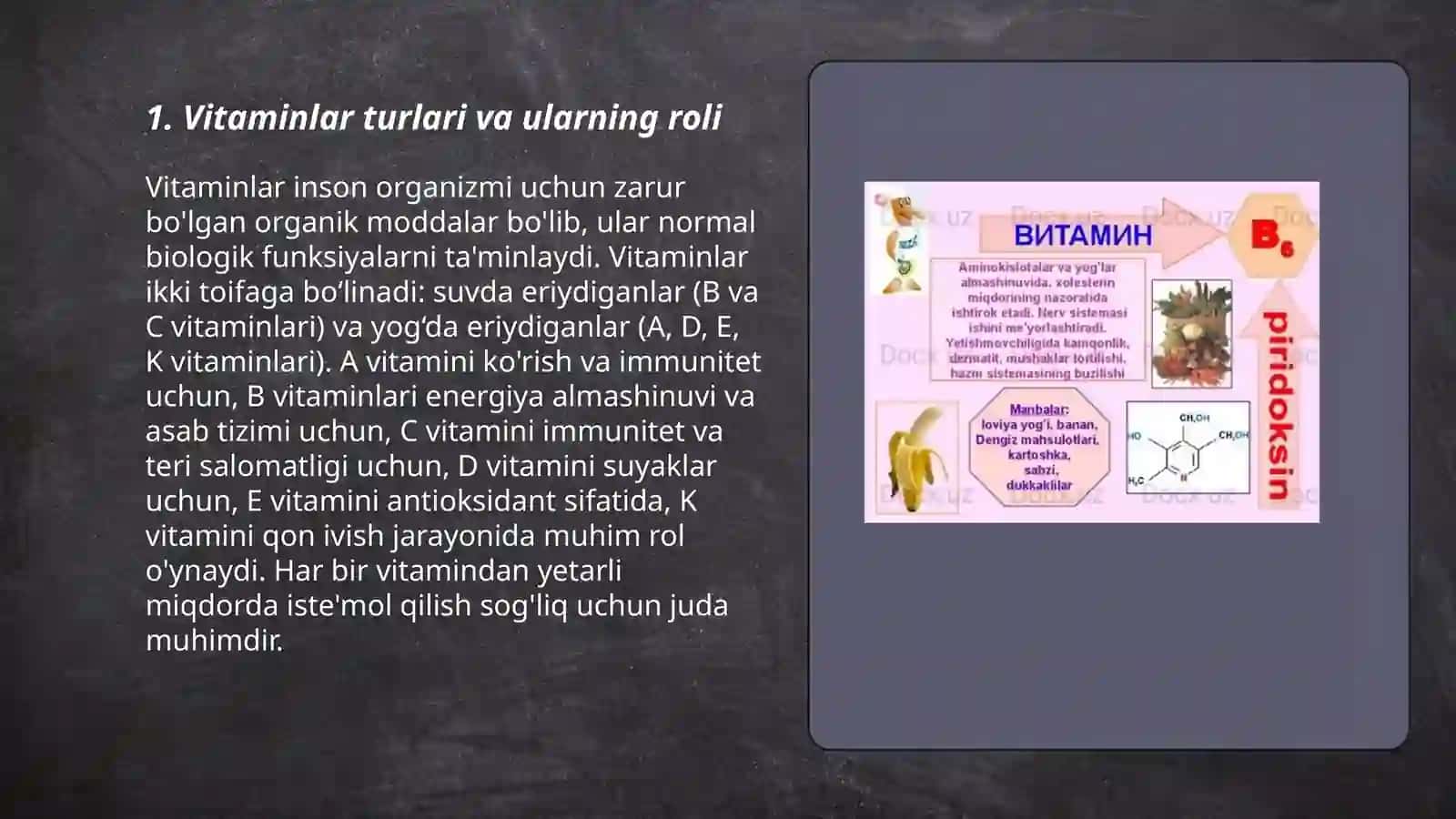 Vitaminlar va ularni organizm uchun ahamiyati 3