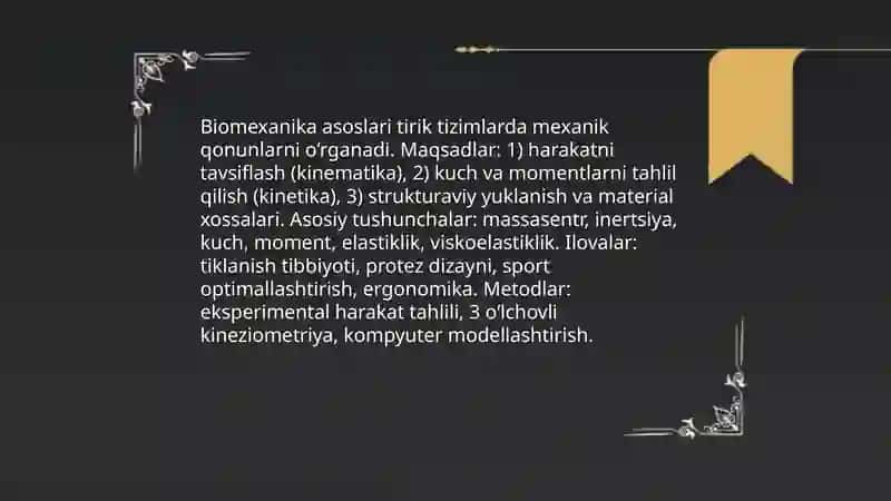 Biomexanika 3