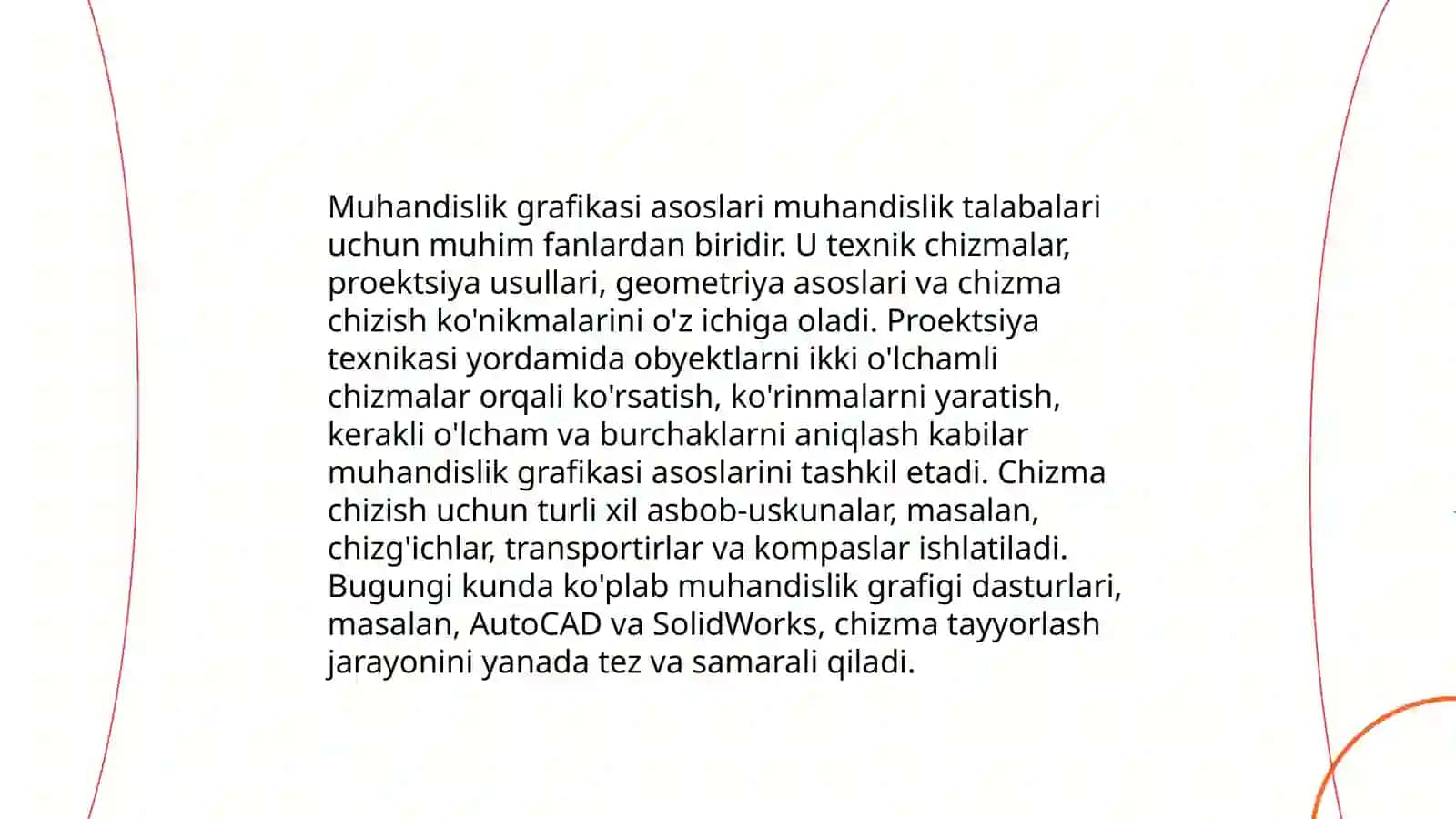 Muhandislik grafikasi va aftomatlashtirish 3