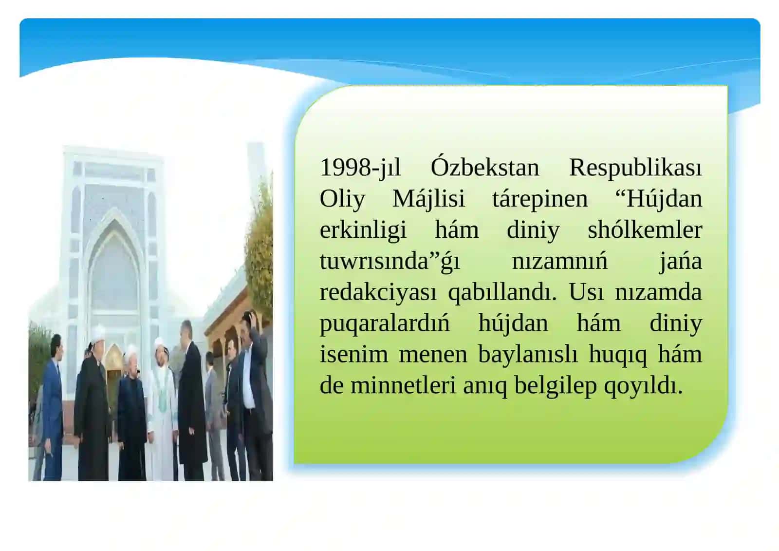 Ózbekstanda iskerlik júrgiziwshi diniy konfessiyalar 3
