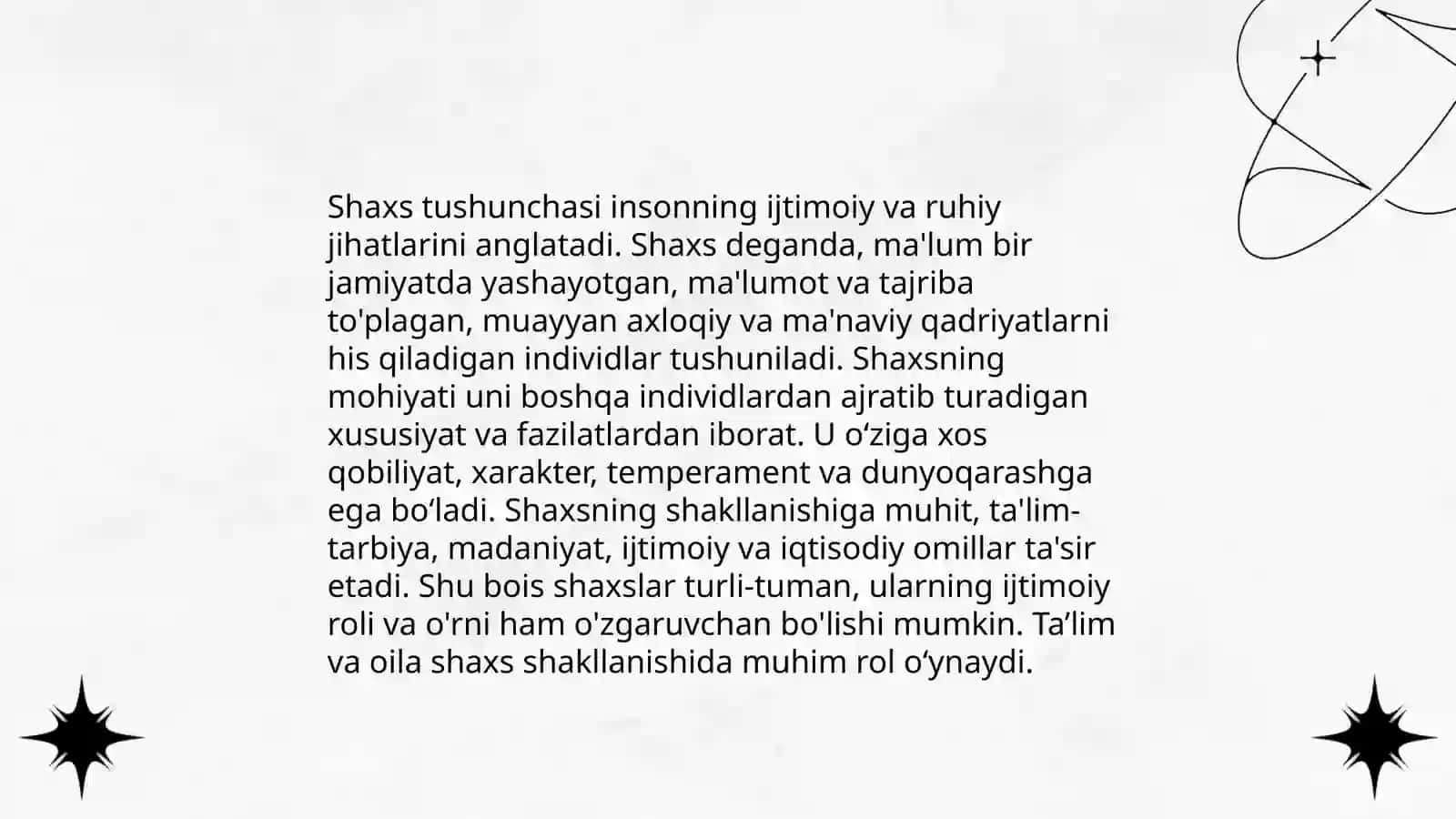 Shaxs shakllanishi va rivojlanish ijtimoiy nazariyasi 3
