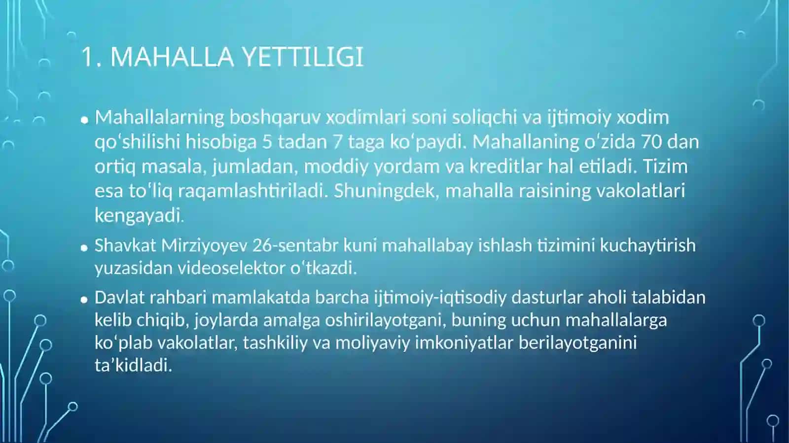 MAHALLA TIZIMI 3