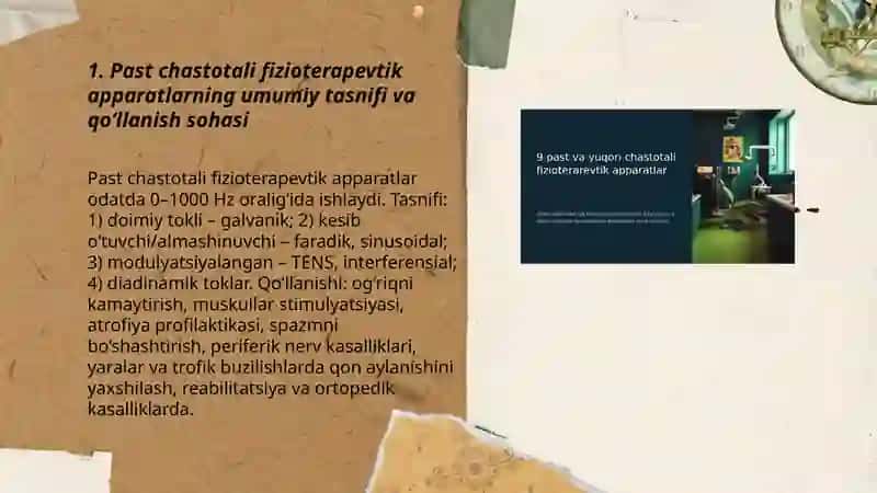 Past va yuqori chastotali fizioterapevtik apparatlar. Ular ishlashining fizik asoslari 3