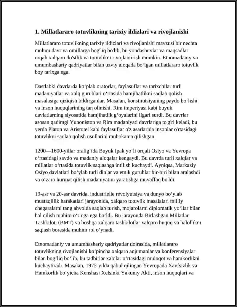MILLATLARARO TOTUVLIK ETNOMADANIY VA UMUMBASHARIY QADRIYAT 3