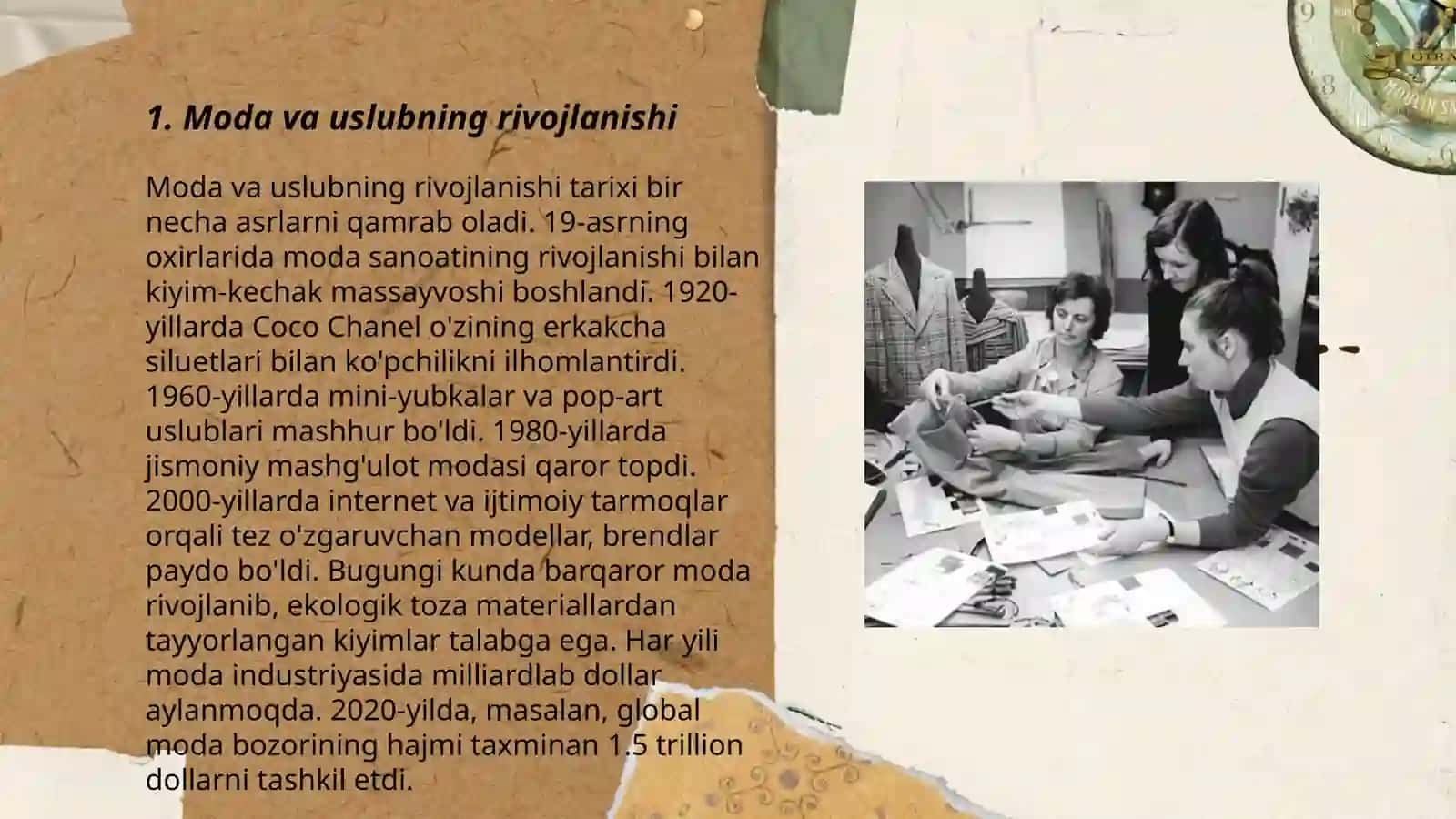 Moda va uslub tarixi zamonaviy ayollar modasi 3