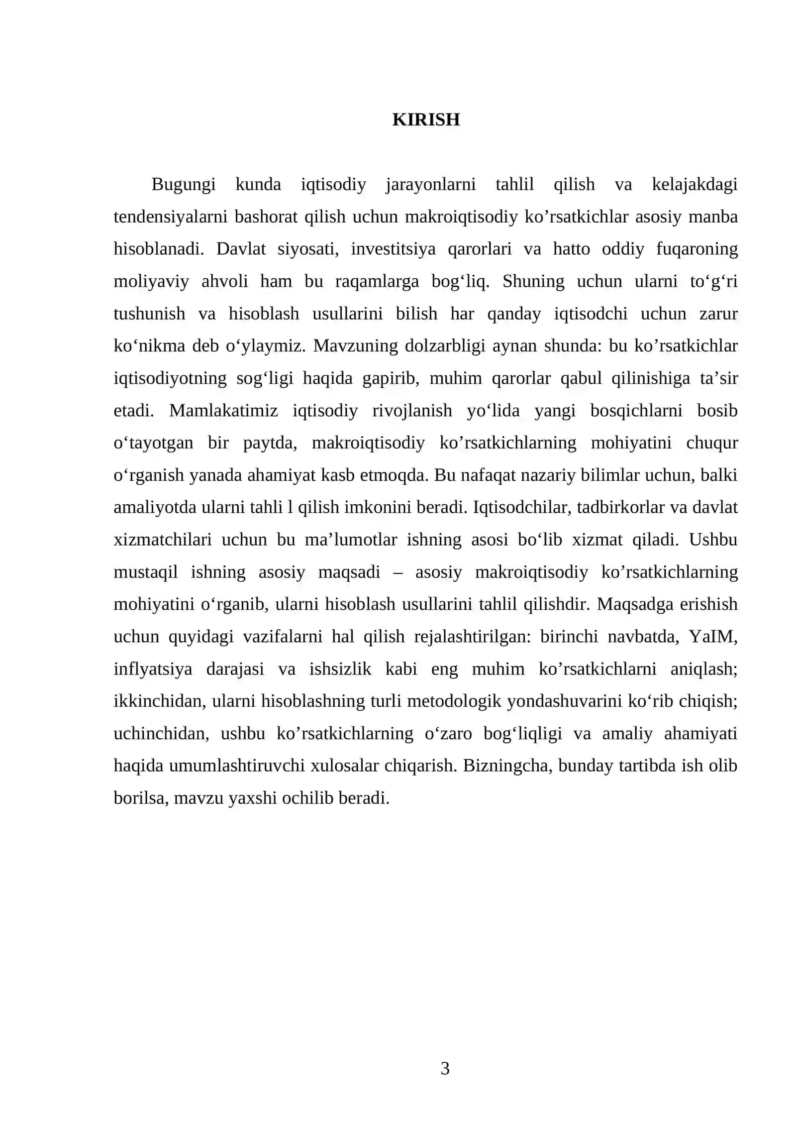 Asosiy makroiqtisodiy ko’rsatkichlar va ularni hisoblash 3