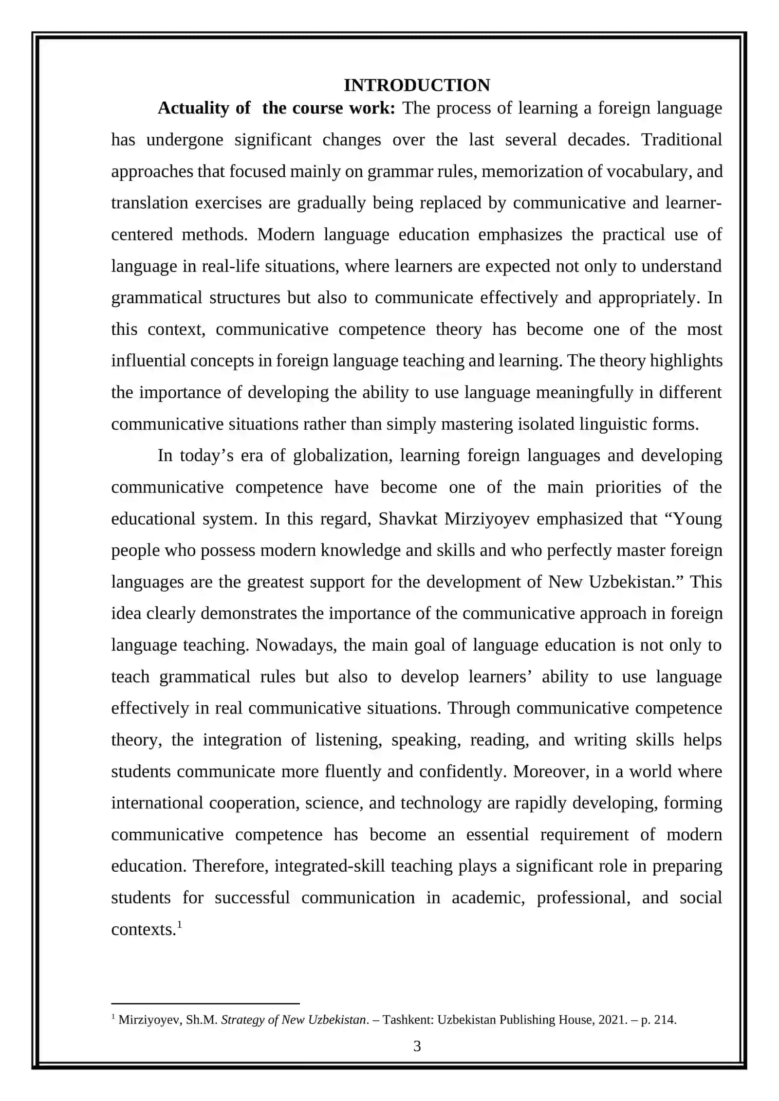Integrating skills through the lens of communicative competence theory 3