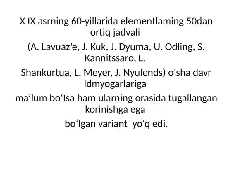 D.I. Mendeleyevning elementlar davriy qonuni 3