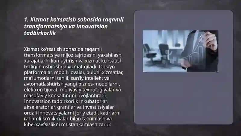 Xizmat ko‘rsatish sohasida innovatsion tadbirkorlikni rivojlantirish 3