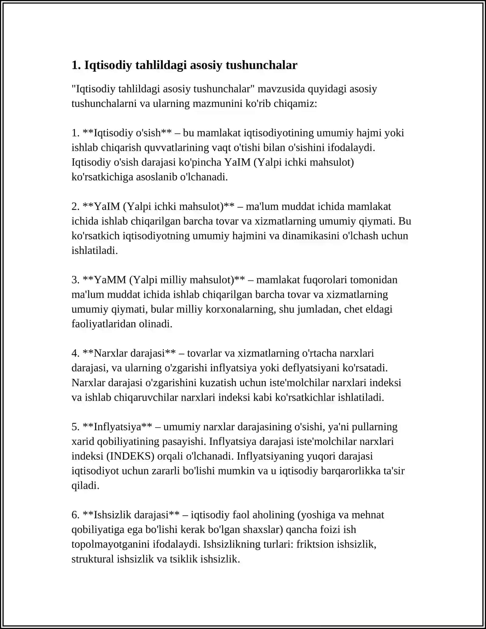 IQTISODIY TAHLILNING ASOSIY TAMOYILLARI 3
