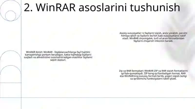 Winar Va Zip Dasturlarda Ishlash 3