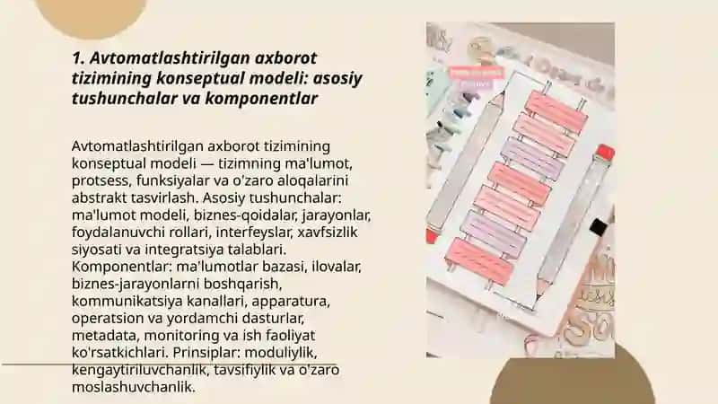 Avtomatlashtirilgan axborot tizimlari 3