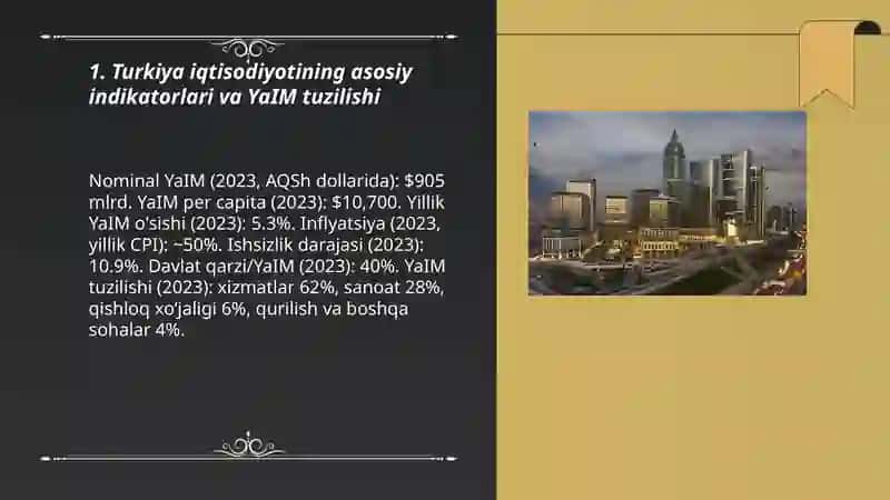 Turkiya iqtisodiyoti va soliq tizimi 3