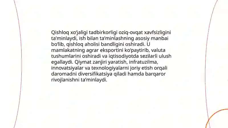 Qishloq xo‘jaligi tadbirkorligi va uning iqtisodiyotdagi o‘rni 3