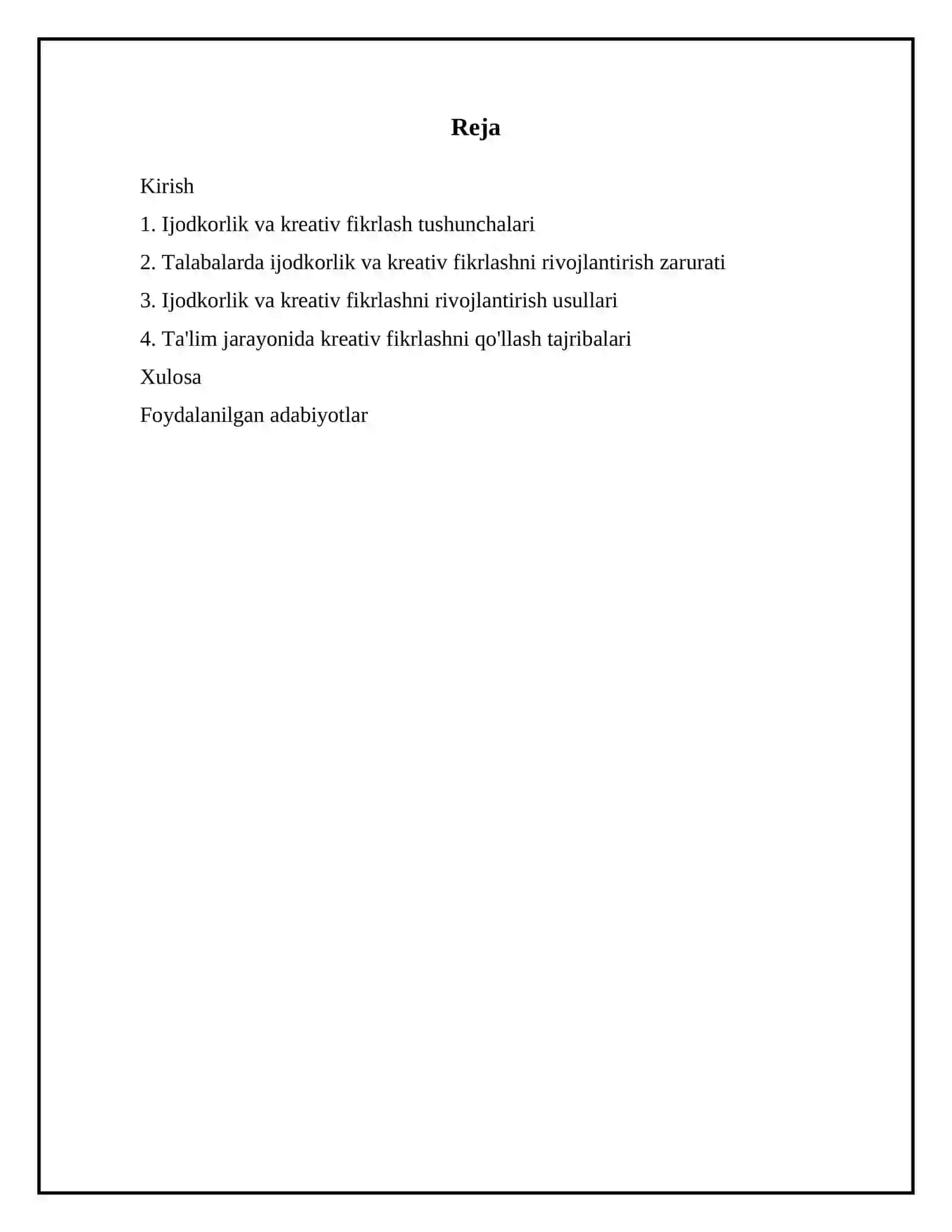 TALABADA IJODKORLIK VA KREATIV FIKRLASHNI RIVOJLANTIRISH USULLARI 3