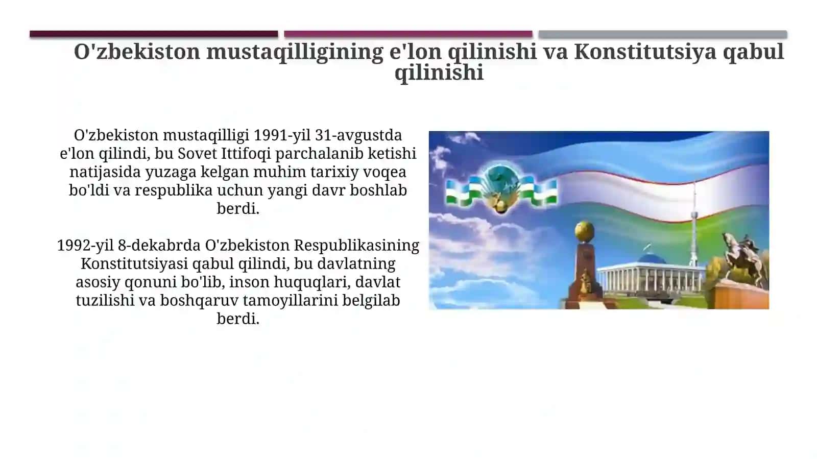 O'zbekistonda demokratik va fuqarolik jamiyatiasoslariningshakllanishi 3