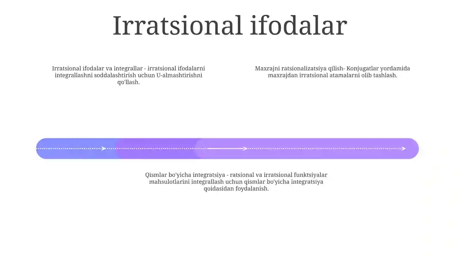 Ratsion Va Irratsional Ifodalarni Integrallash 3