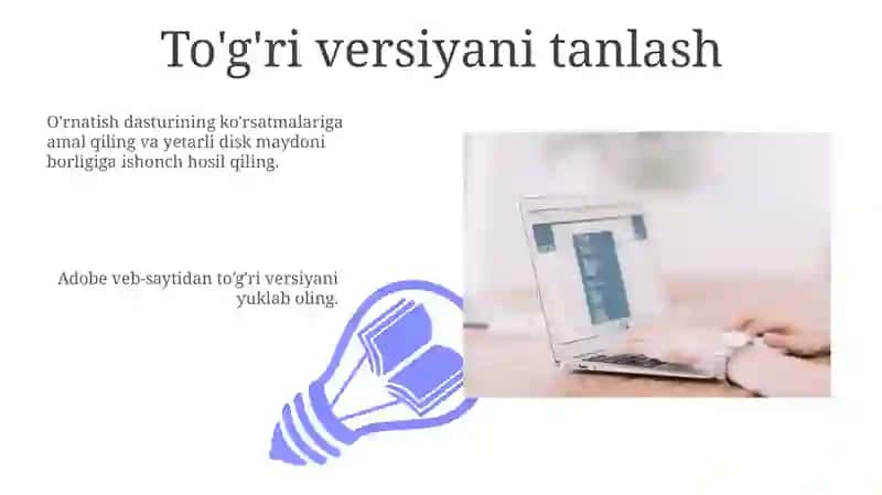 Photoshop dasturini kompyuterga o'rnatish 3