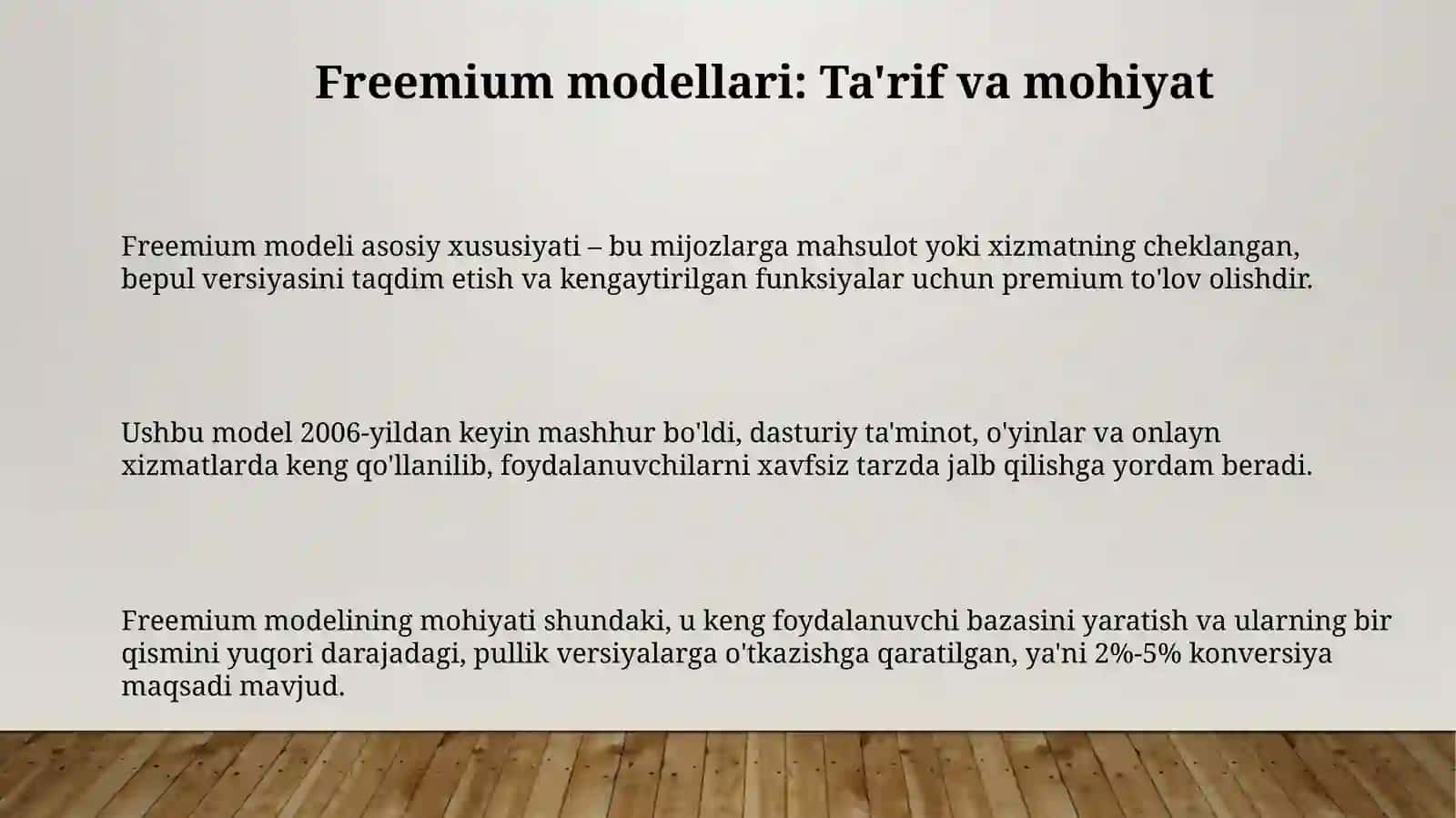 Freemium modellari: Ta'rif va mohiyat 3