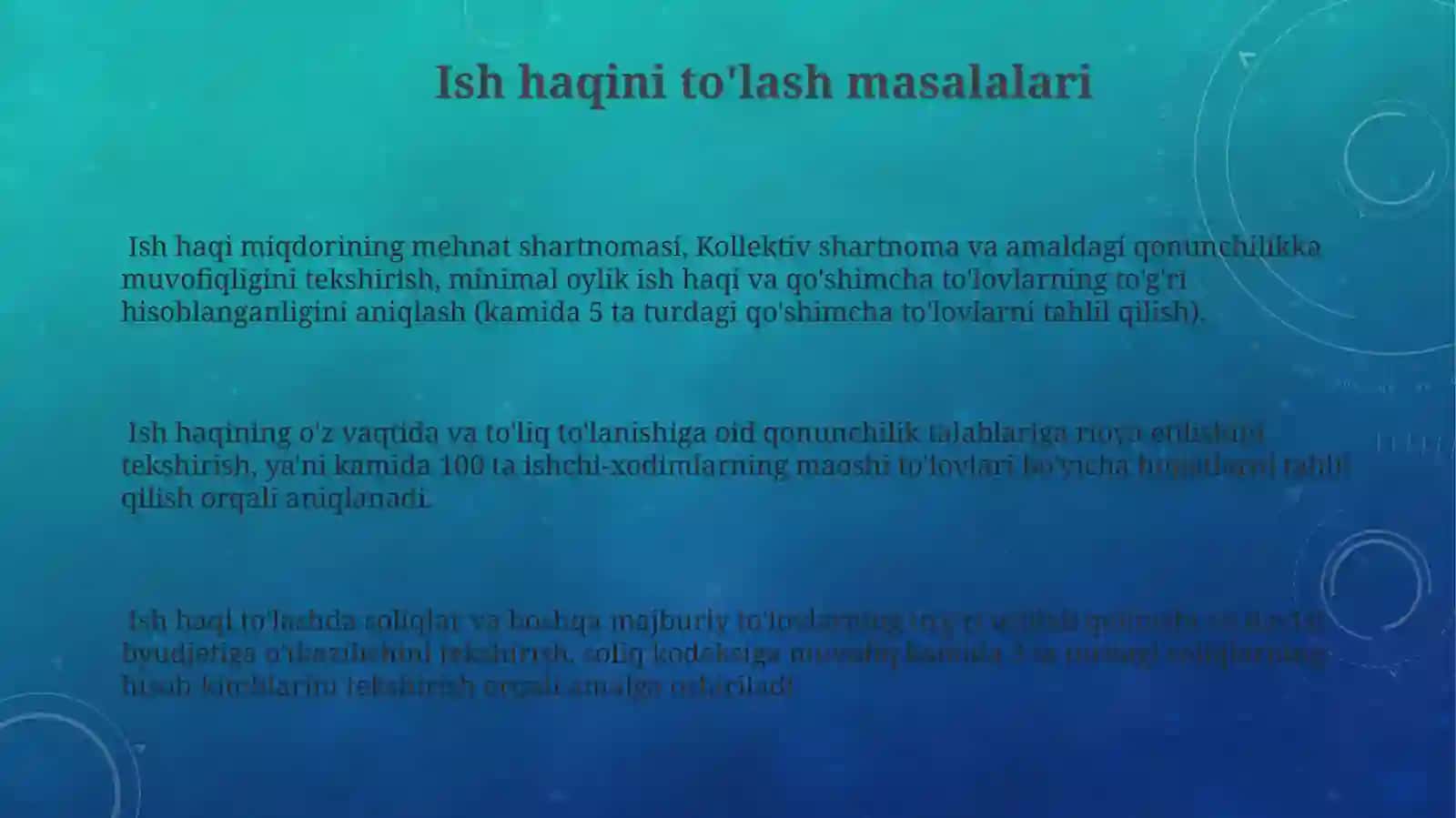 Mehnat faoliyatining barcha turlarida mehnat ekspertizasining asosiy vazifalari 3