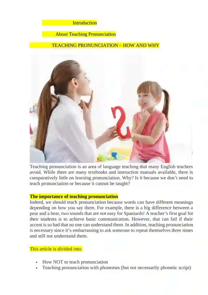 TEACHING PRONUNCIATION – HOW AND WHY 3