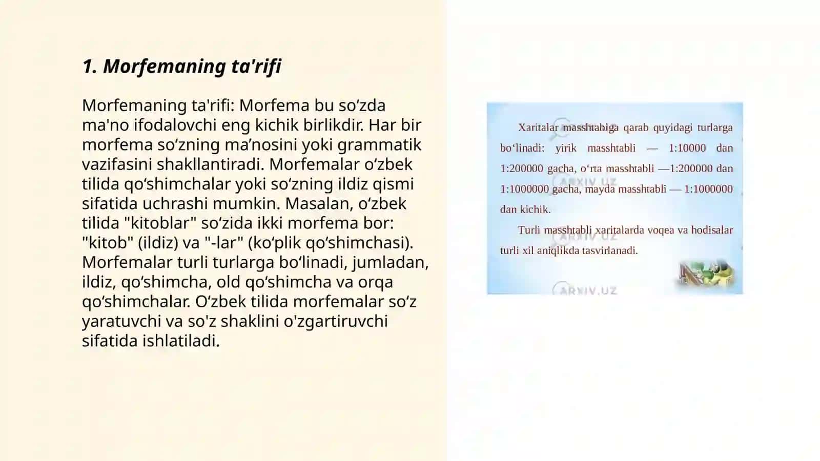 Morfemika. Morfema va uning turlari 3