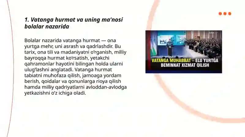 Vatanga ehtirom va tabiatni himoya qilish har bir bolaning burchi 3