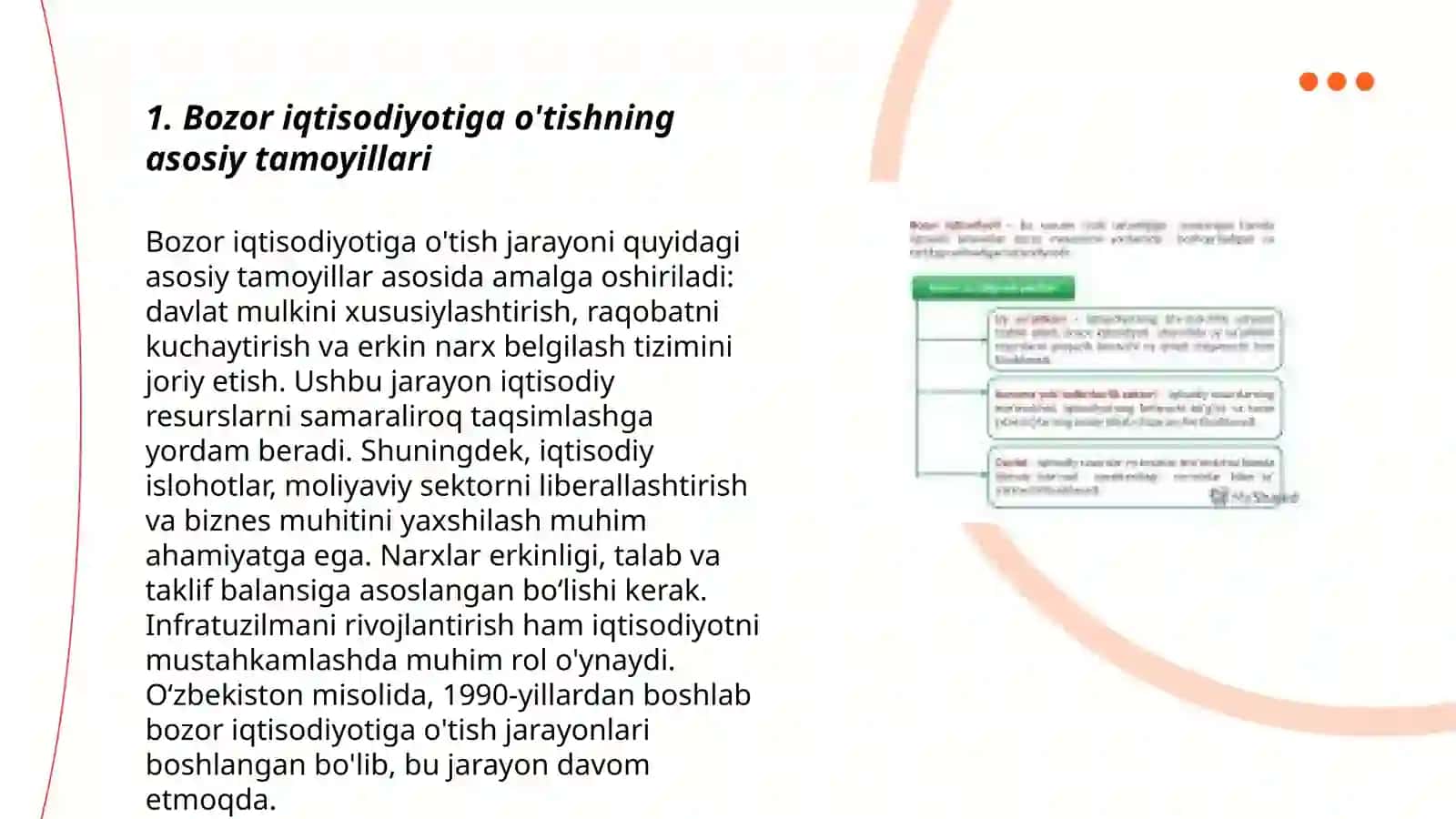 Bozor iqtisodiyotiga o’tishning milliy konsepsiyasi, islohotlar strategiyasi 3
