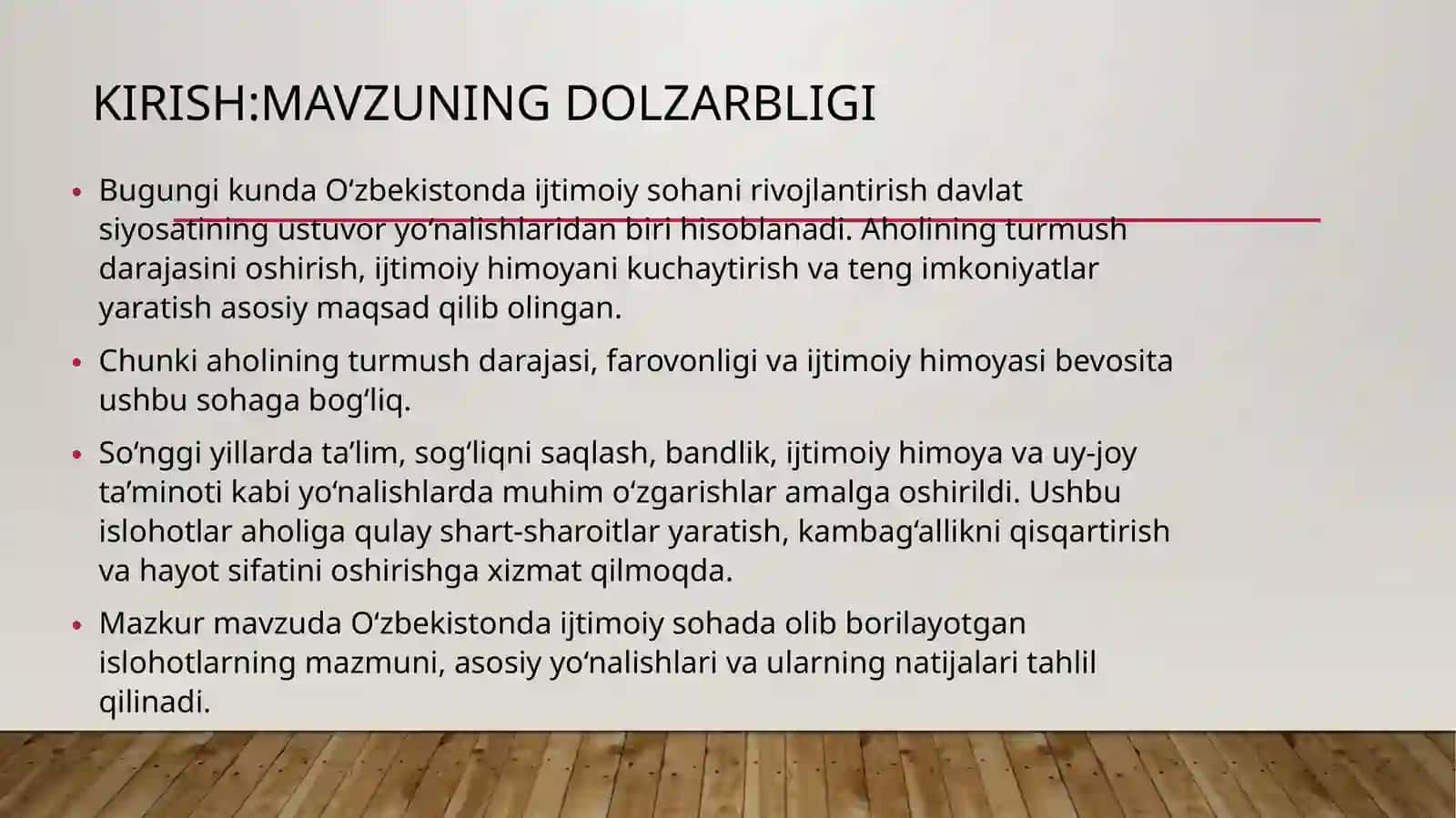 O‘zbekistonning ijtimoiy sohalari 3