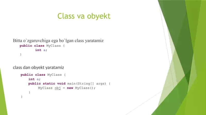 Java OOP tili 3