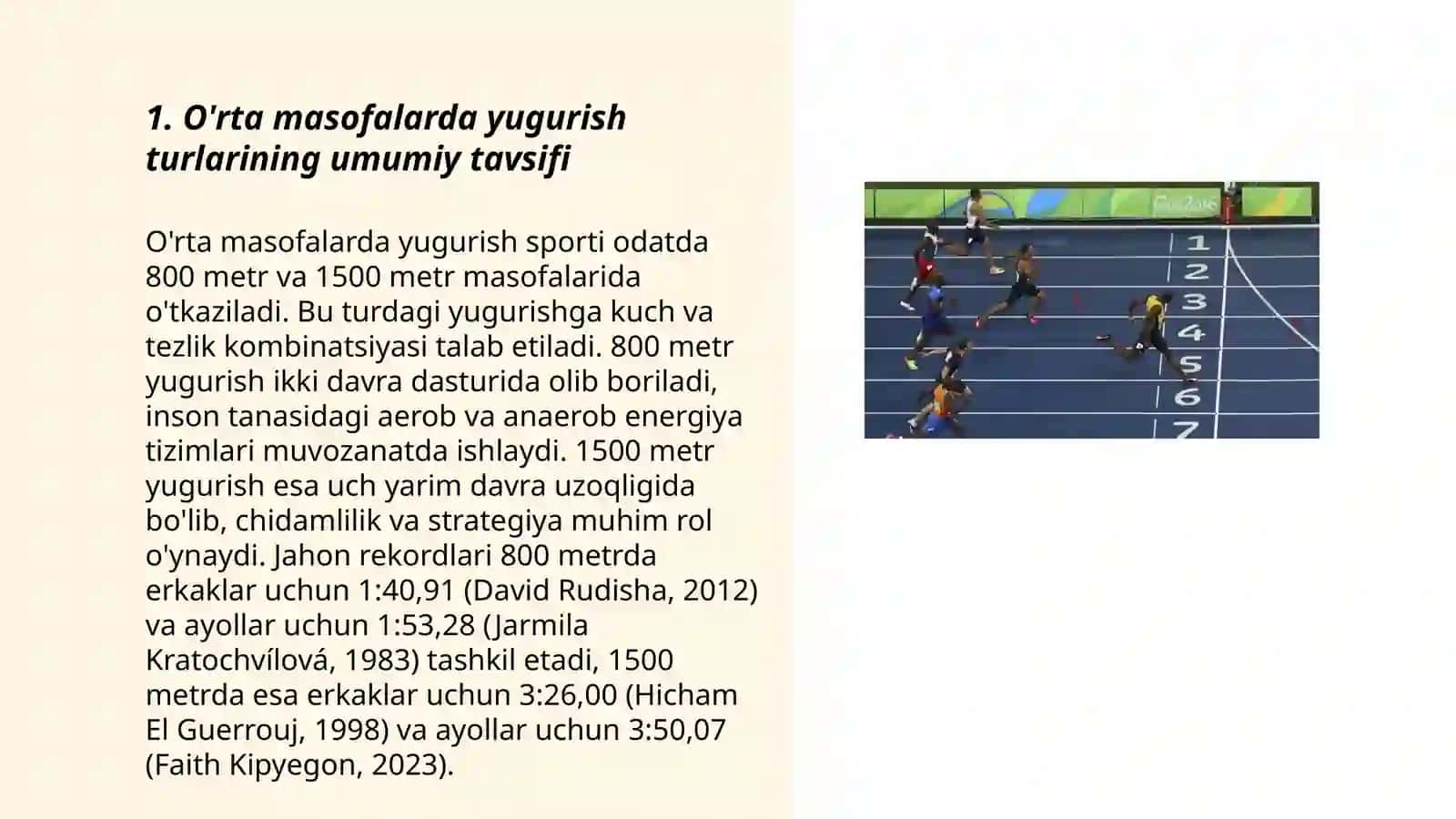 O'rta masofalarda yugurish turlari va ularni texnikasini o‘rganish 3