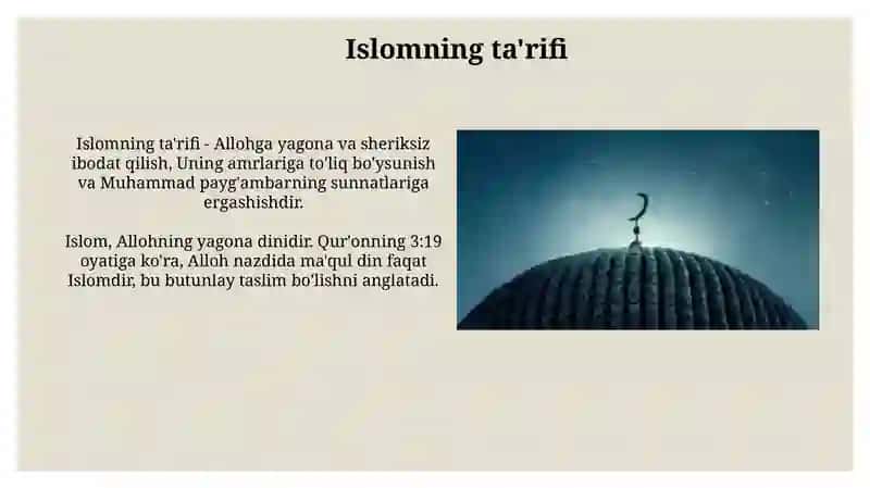 Islom va Iymon 3