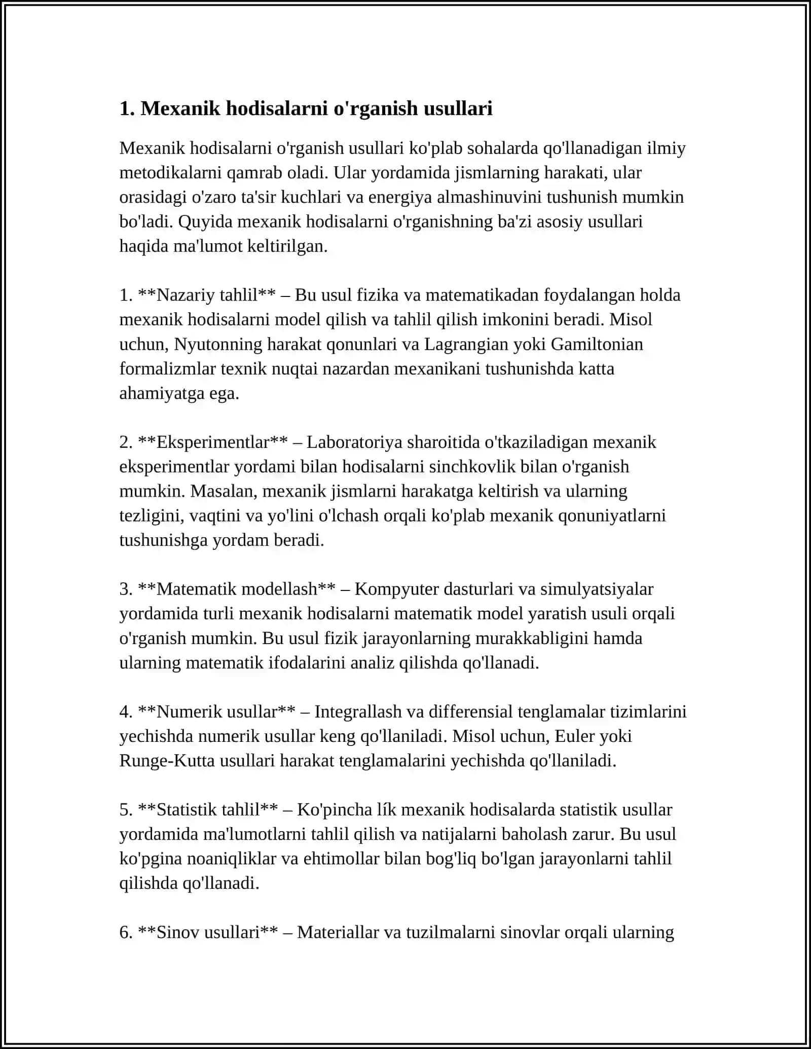 FIZIK HODISALARNI TEKSHIRISH USULLARI 3