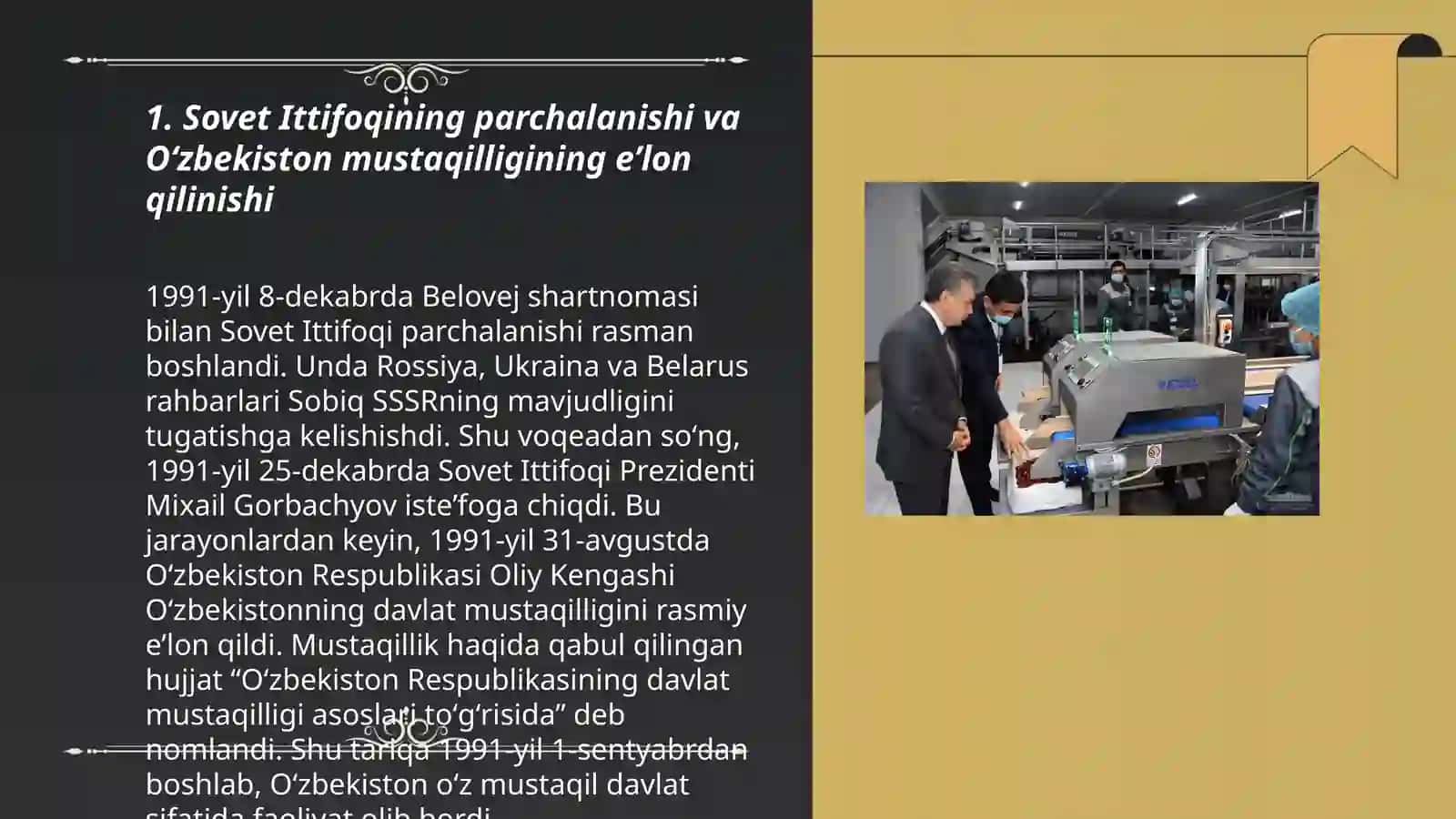 Mustaqil Oʻzbekiston Respublikasining tashkil topishi va uning tarixiy ahamiyati 3