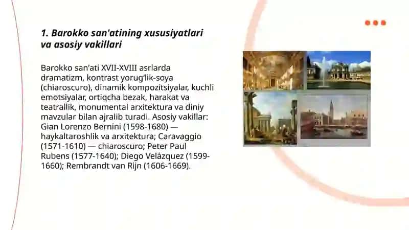 XVII-XVIII asrlarda jahon sanʼati 3