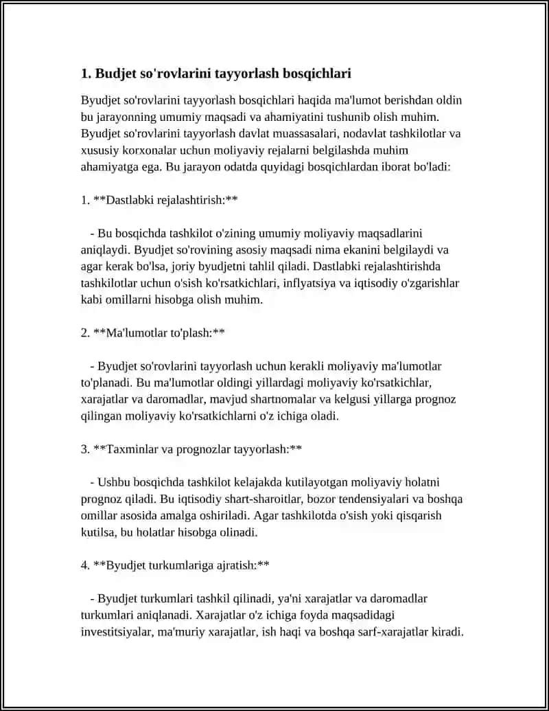 BUDJET SOʻROVLARNI TUZISH VA KURIB CHIQISH TARTIBI 3