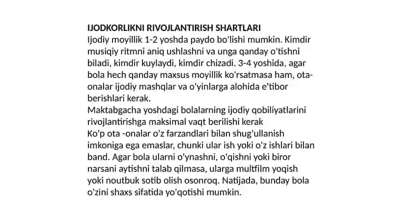 Bolalarning musiqiy qobiliyati ni rivojlantirish 3