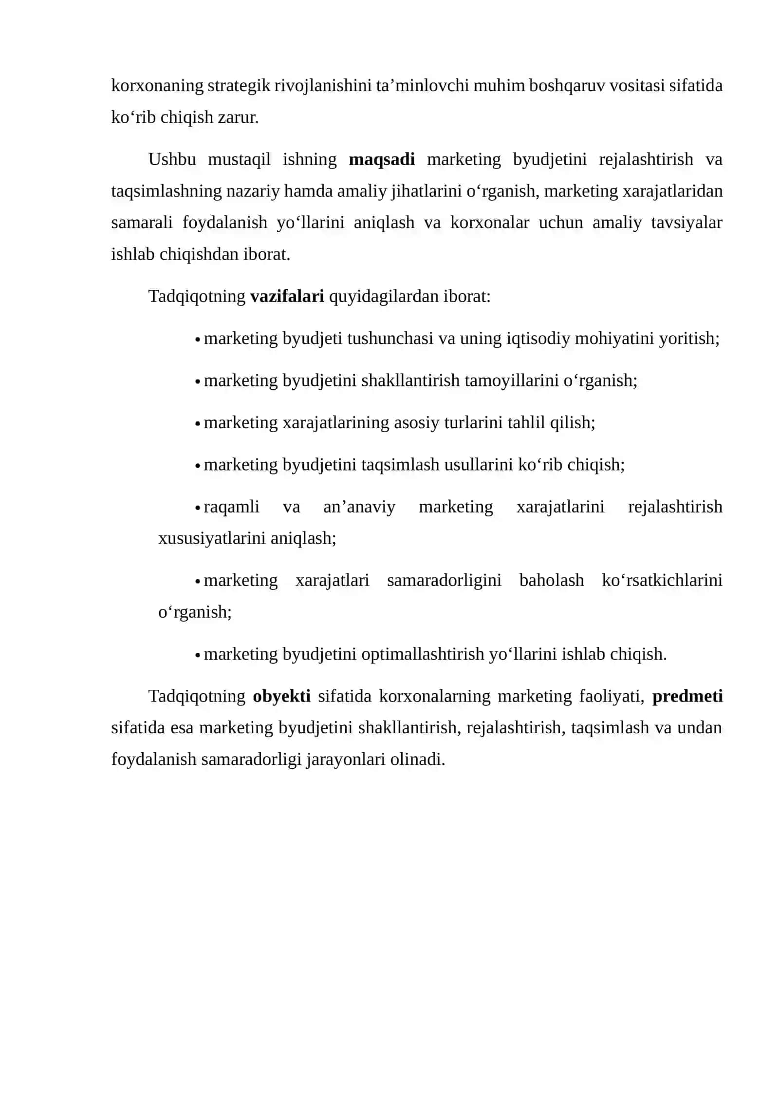 MARKETING BYUDJETINI REJALASHTIRISH VA TAQSIMLASH 3