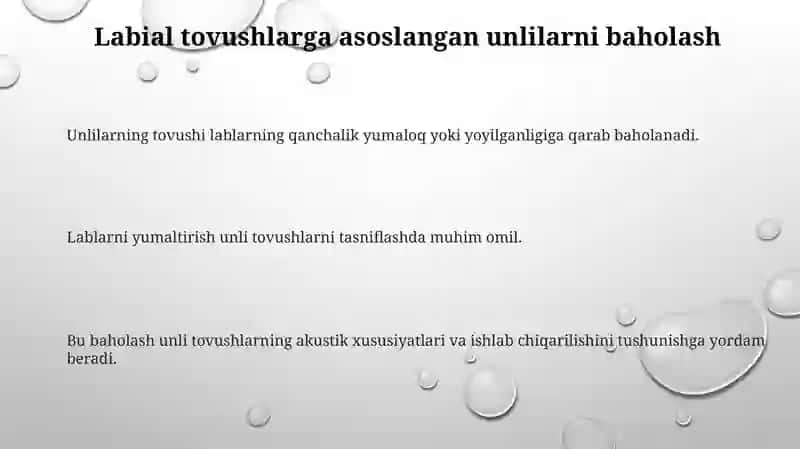 Undosh tovushlarda darajalanish 3