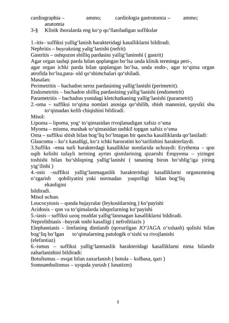 II-QISM Klinik iboralar 3