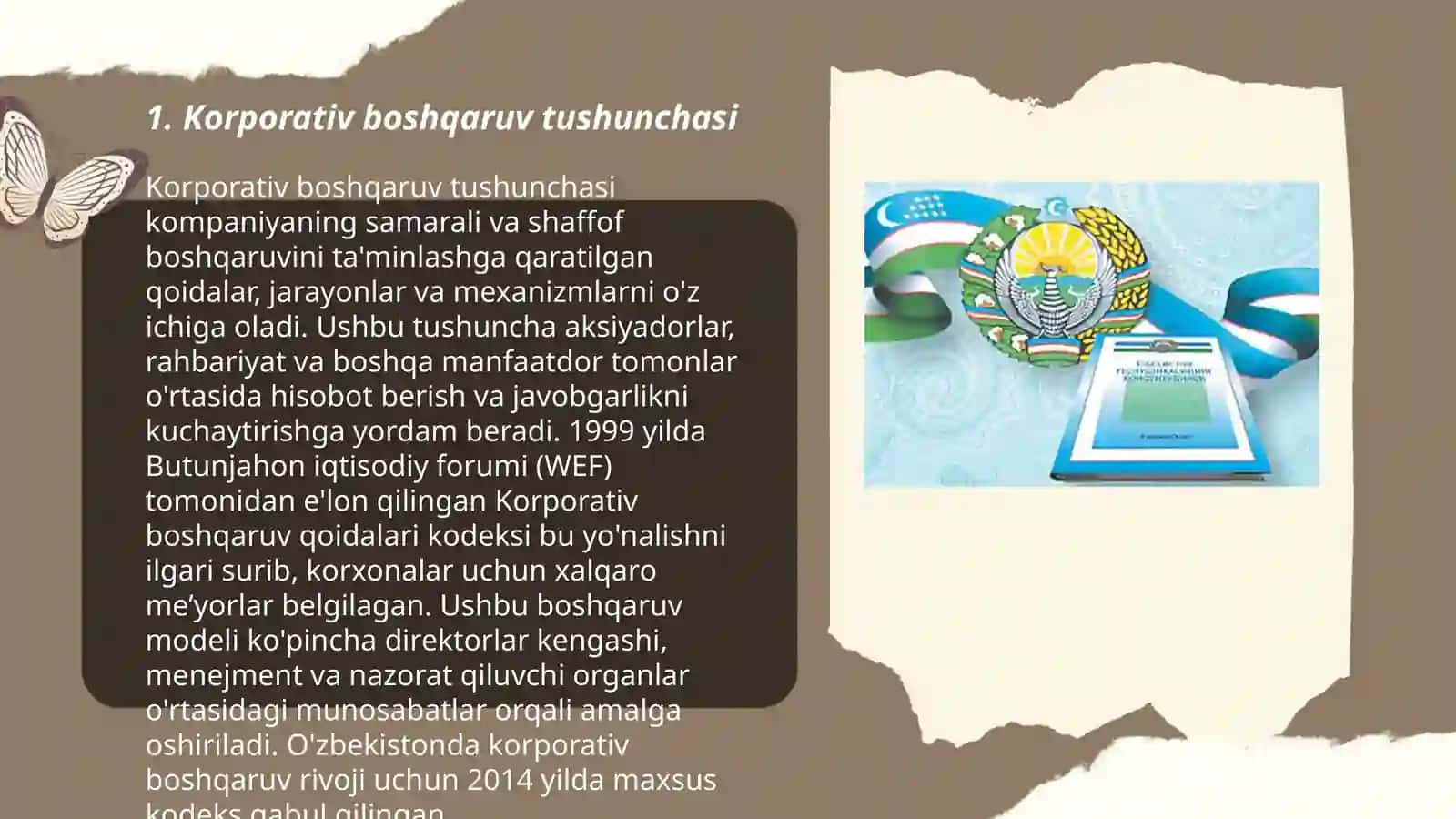 Korporativ boshgaruvning institutsional asoslari 3