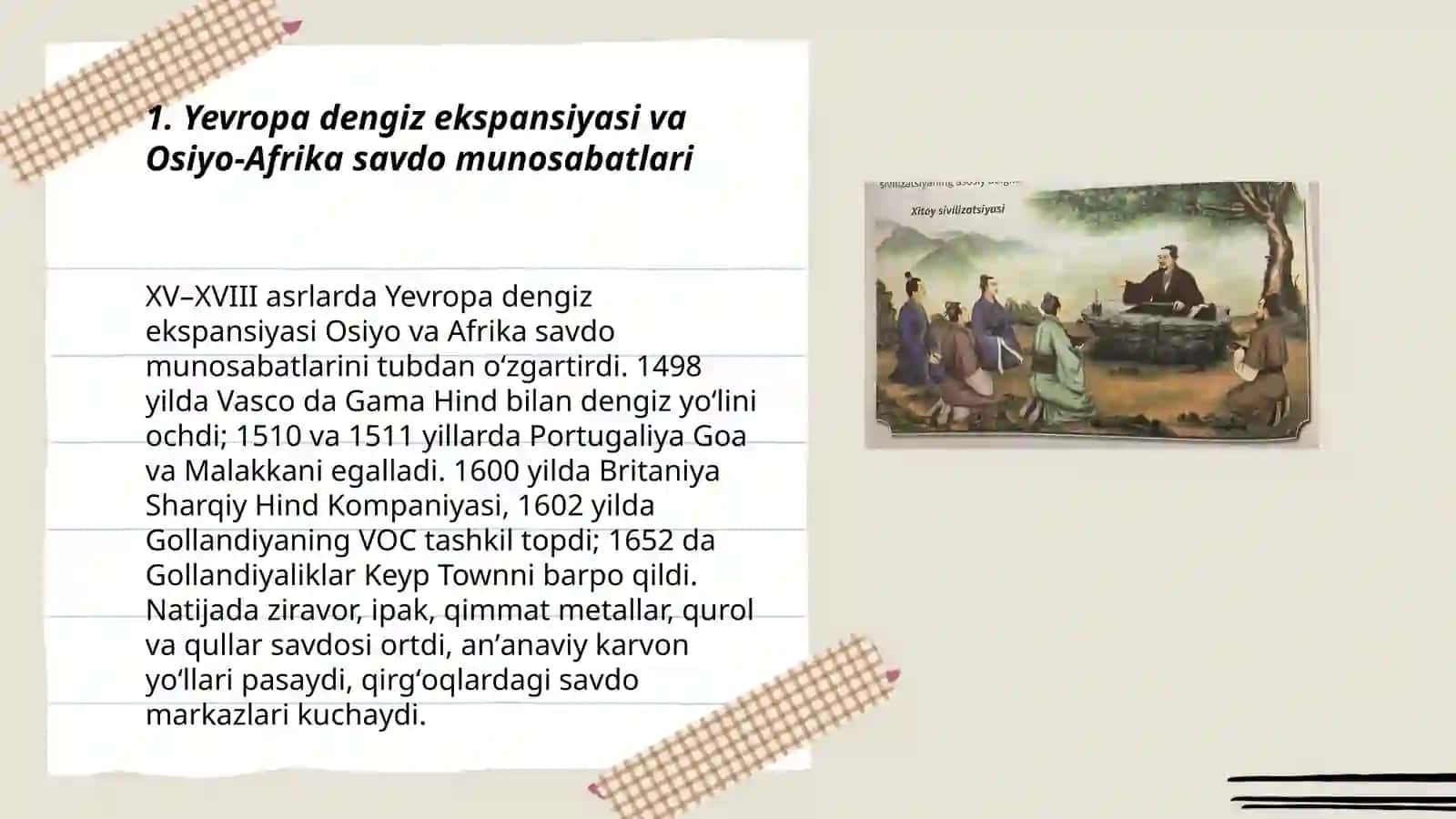 XV-XVIII ASRLARDA OSIYO VA AFRIKA 3
