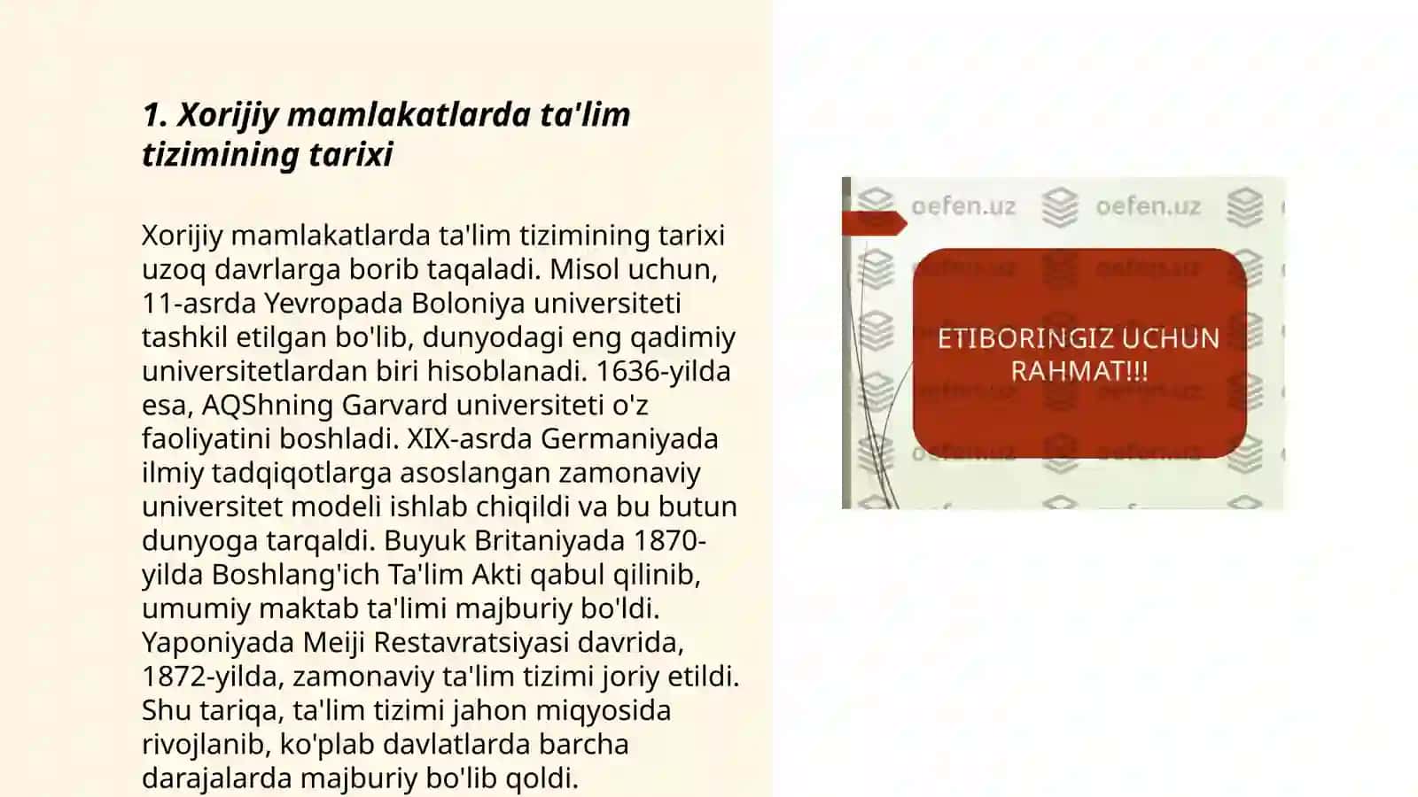 Xorijiy mamlakatlarda ta'lim tizimi 3