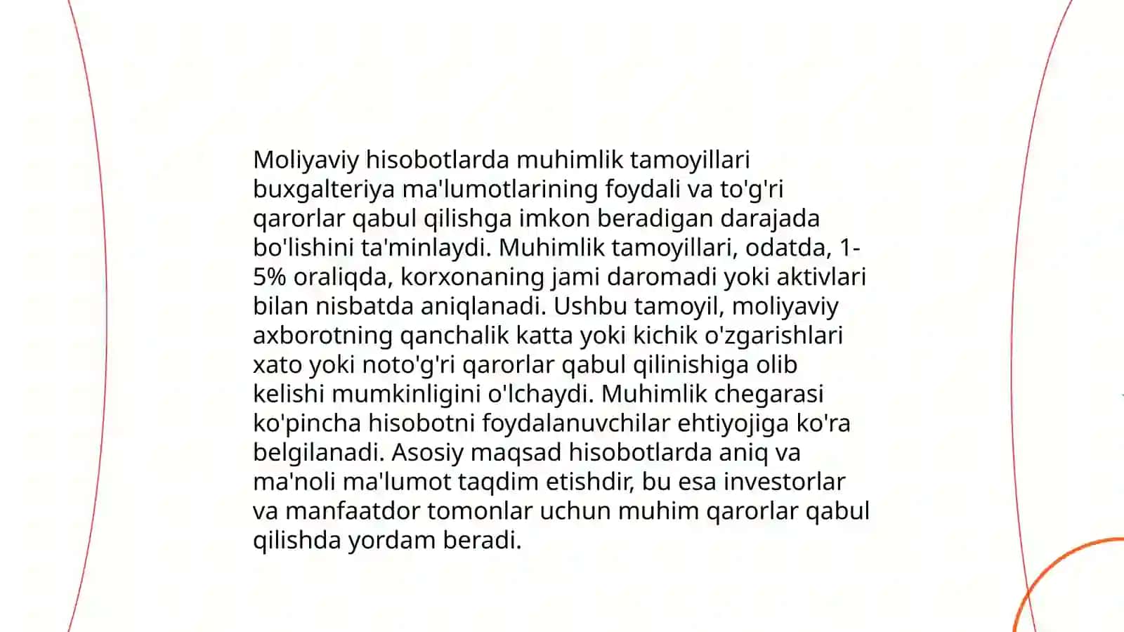 Moliyaviy hisobotlarda muhimlik tamoyillari 3